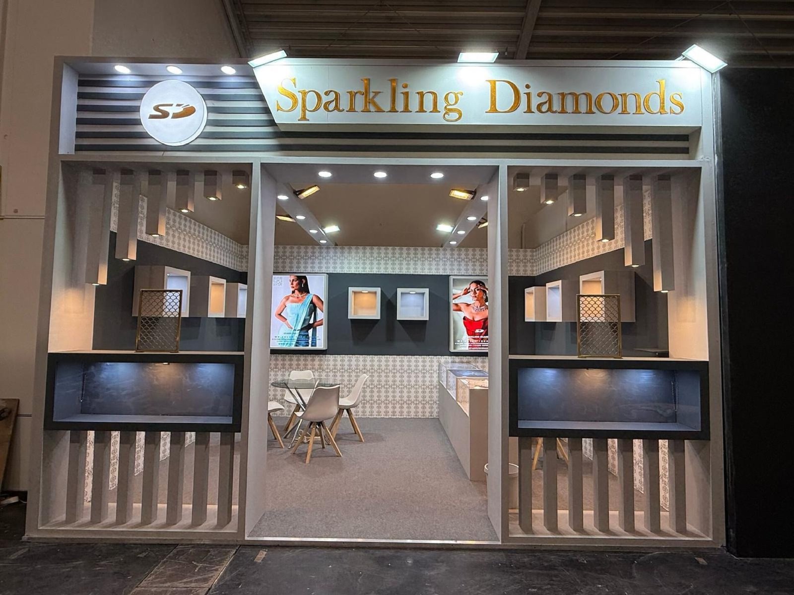 Custom booth detail